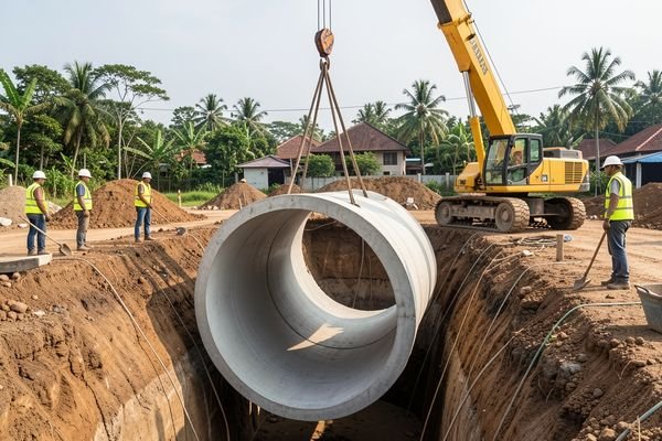 Buis Beton Diameter 1 Meter: Aplikasi, Keunggulan, dan Estimasi Biaya 2026