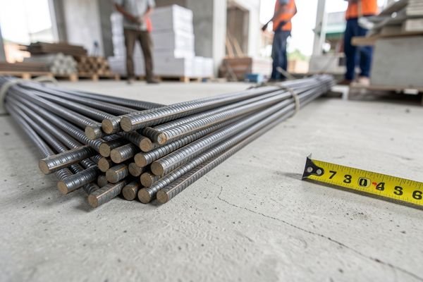 Contoh besi ulir 10mm yang digunakan dalam konstruksi pagar panel beton